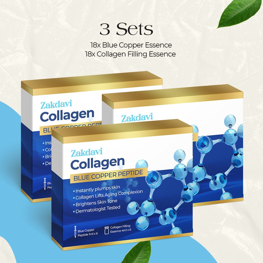 Zakdavi Collagen Blue Copper Peptide Essence Set